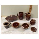 DRIP GLAZE HULL POTTERY PIECES