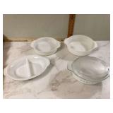 Midcentury glass bakeware by Anchor Hocking