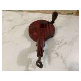 Antique green bean slicer with clamp