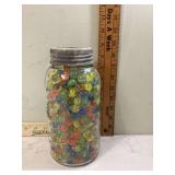 LARGE JAR OF MARBLES - MARBLES