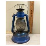 Blue Dietz Little Wizard No 1 Lantern - Mid Century Modern Vintage