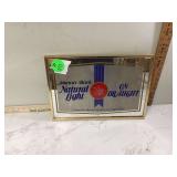 NATURAL LIGHT BEER MIRROR SIGN