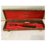 Antique JCPenney carving knives in case