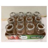 12 quart-size canning jars