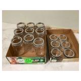 Set of 12 quart-size canning jars