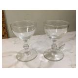 Hanging storage for drinking glasses