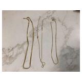 Set of 10K gold jewelry earrings and ring