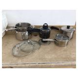 Cookware in tote bag