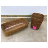 2 LONGABERGER BASKETS