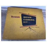 Old brownie movie camera set