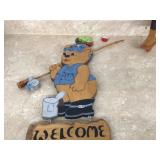 Decorative picture frames with animal-shaped wood cutouts
