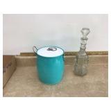 Ice bucket with scoop   wine decanter