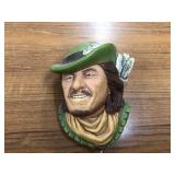 Vintage Bosson chalkware head Sardinian