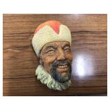 Antique Bosson chalkware sculpture of fisherman