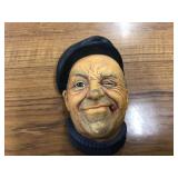 Vintage Bosson chalkware head chef 1969