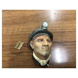 Vintage chalkware head of Chaka Zulu warrior king