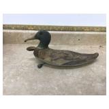 Vintage canvas duck decoy 15 inches