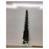 455 cross cut saw with laser cut hanging deer and trees