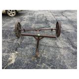 Two-wheel steel trailer frame 55 x 12