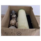 Almond caulk door handles screws