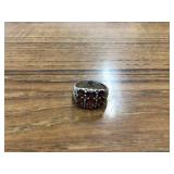 Cubic zirconia silver ring 45g