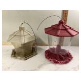 2 BIRD FEEDERS - LAWN & GARDEN