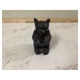 Antique replica Hubley cast iron bear bank