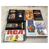 8 VHS MOVIES - RECORDS CD DVD VHS
