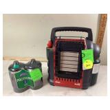 MR BUDDY HEATER AND 2 - 1LB TANKS