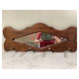 - Mirror wall coat hanger