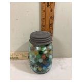 PINT OF VITAGE MARBLES - COLLECTIBLES
