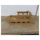 HAND MADE OAK SLED (NEEDS FINISHED)