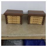 Handcrafted wooden storage cabinets