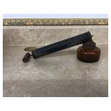 Rare vintage amber pump sprayer made in USA