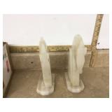Onyx Trojan horse bookends 8-1 2 tall