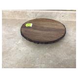14 Lazy Susan with bark edge detail