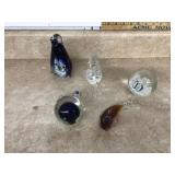 Extensive glass paperweight collection