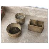 ANTIQUE WOOD BUTTER MOLDS - VINTAGE