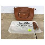 Coach Brown Pebbled Handbag (Replica) - Affordable Designer-Insp