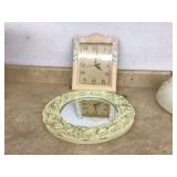 Modern mirror with clock