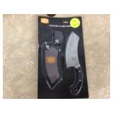 Oklahoma Joes cleaver and chef knife set with sheath -