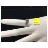 925 silver ring with missing stones 32 grams