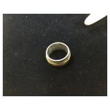 Band made of silver brass and bronze marked 925 weight