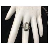Sterling cameo set 86g