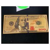 999 24K GOLD $100 NOTE - GOLD & SILVER