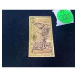 South Dakota $1 gold note 24k gold