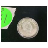 Disney character themed silver round