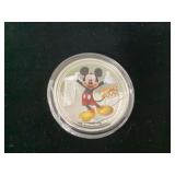 Disney Mickey Mouse silver round souvenir