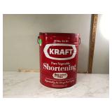 Metal tin containing Kraft vegetable shortening