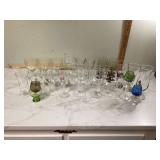Retro Budweiser shot and wine glasses